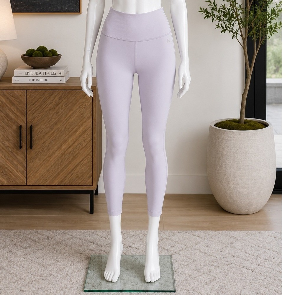Aritzia Tna Womens Leggings Golden High Waisted Lavender Purple 4